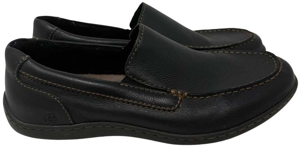 Brown Leather Casual Dress Shoe Loafer Men’s 10 Born H44103 Comfort